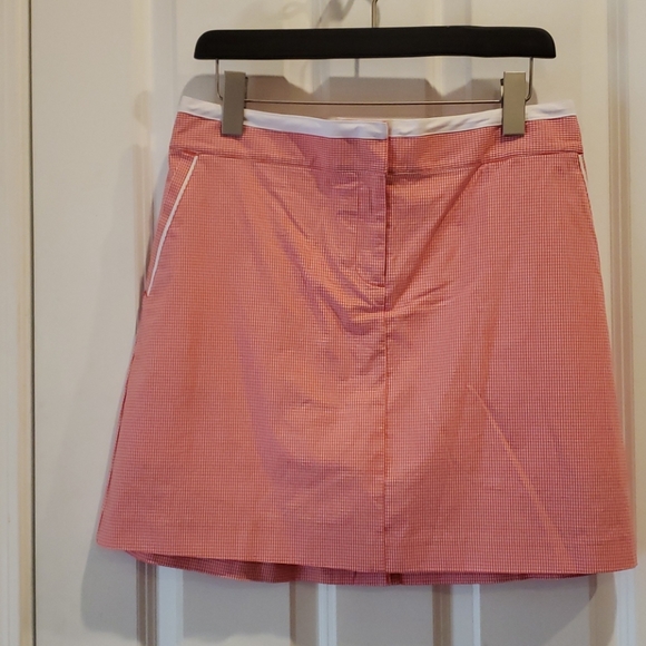 Izod Pants - IZOD Red Gingham Plaid Skort Golf Skirt sz 10